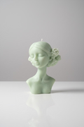 Flora Bust Candle — Beeswax