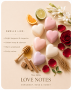 Love Notes – Bergamot, Rose & Honey Wax Melt Kit